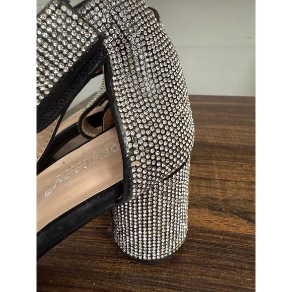 Delicacy women’s size 6.5 jeweled sandal heels - Picture 4 of 12